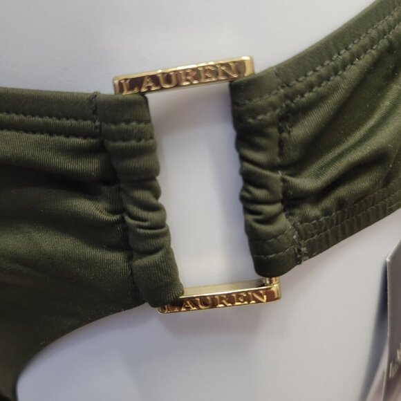 Lauren Ralph Lauren Women's Beach Club Solids Ring Hipster Bikini Bottom - Picture 2 of 5